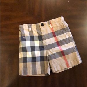 Burberry Kids Vintage Check Cotton Tailored Shorts